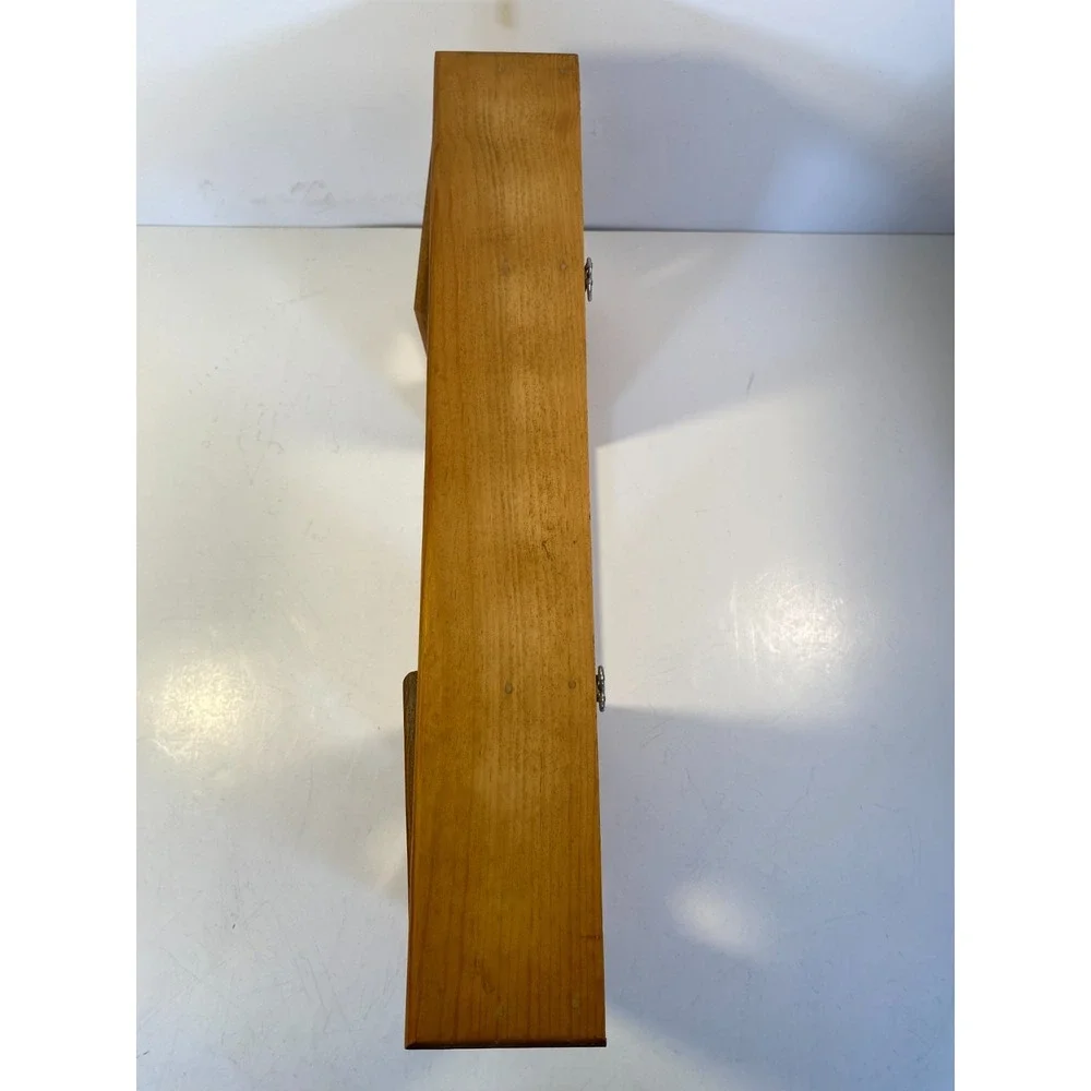 Vintage Wood Wall shelf with Heart Cutouts Country Farmhouse Decor